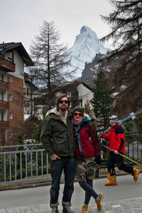 The Matterhorn, and a pair of crazy people